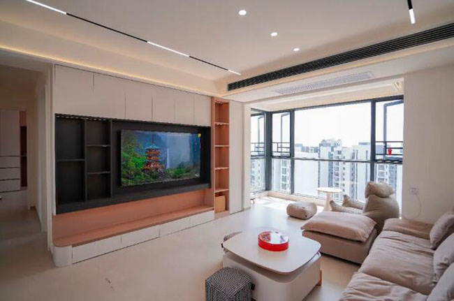 95㎡現代風，暖色溫馨雅居，享受慢生活時光